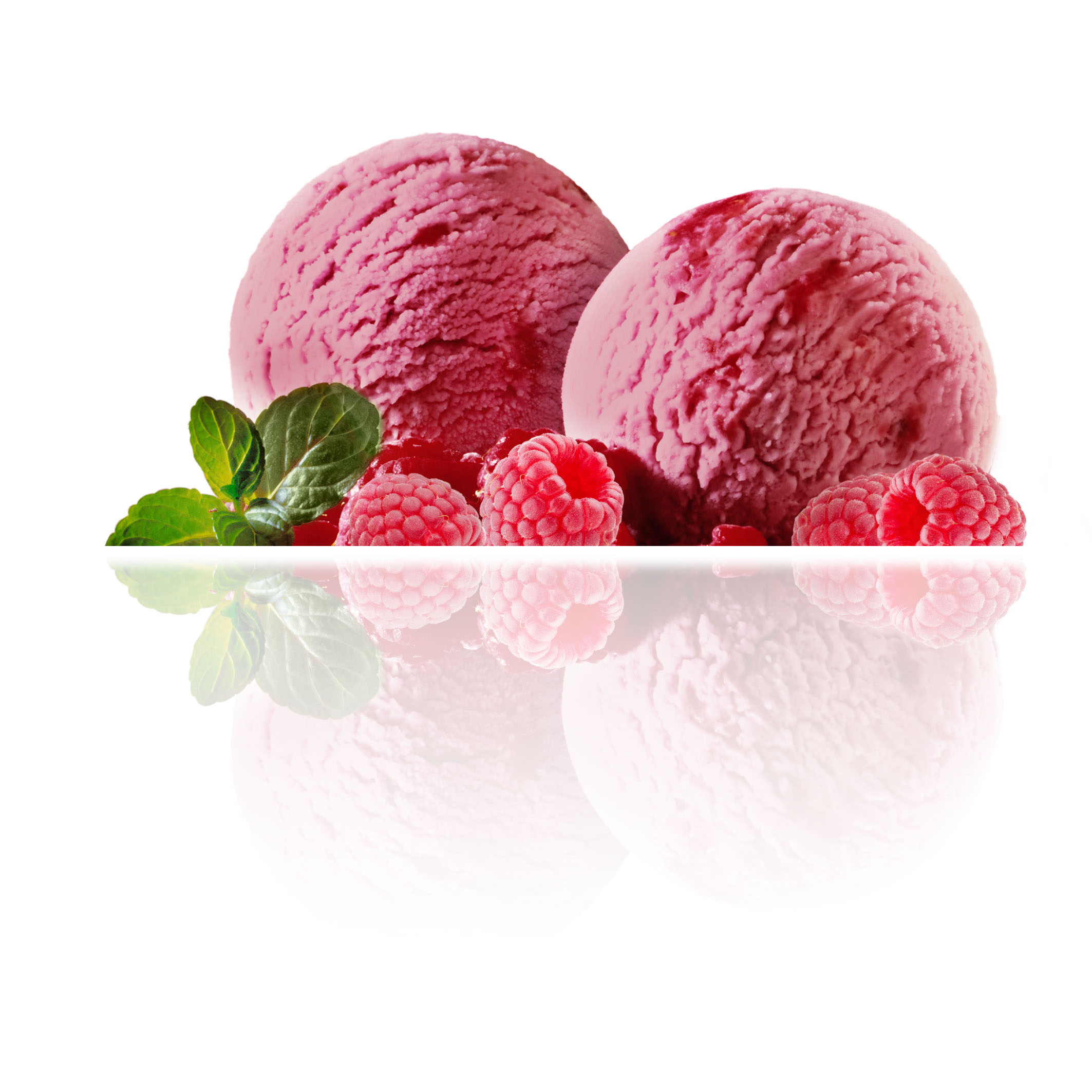 Helado de Sorbete de Frambuesa